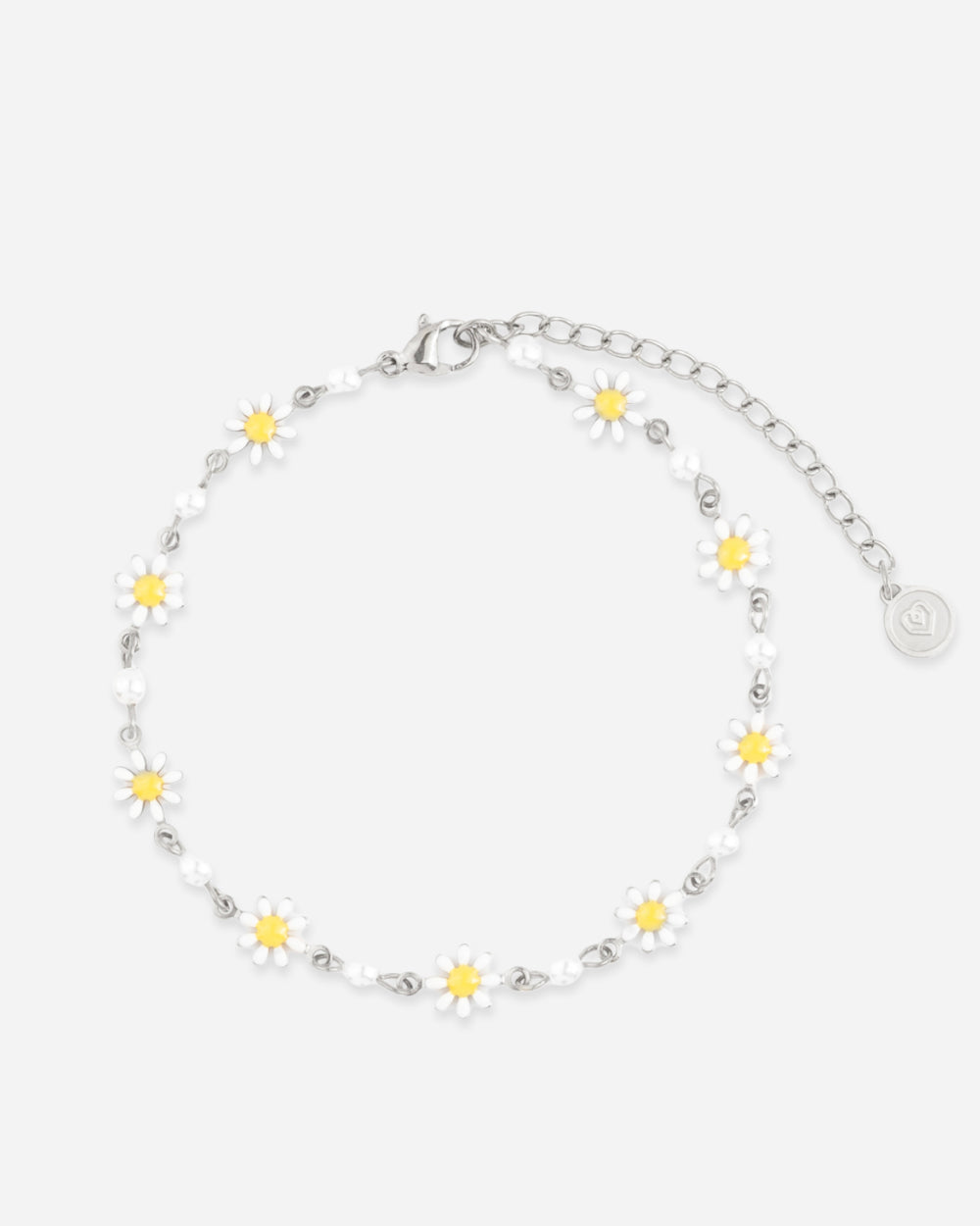 FUSSKETTCHEN Gänseblümchen - Silber