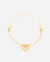ARMBAND Cremefarbenes Herz