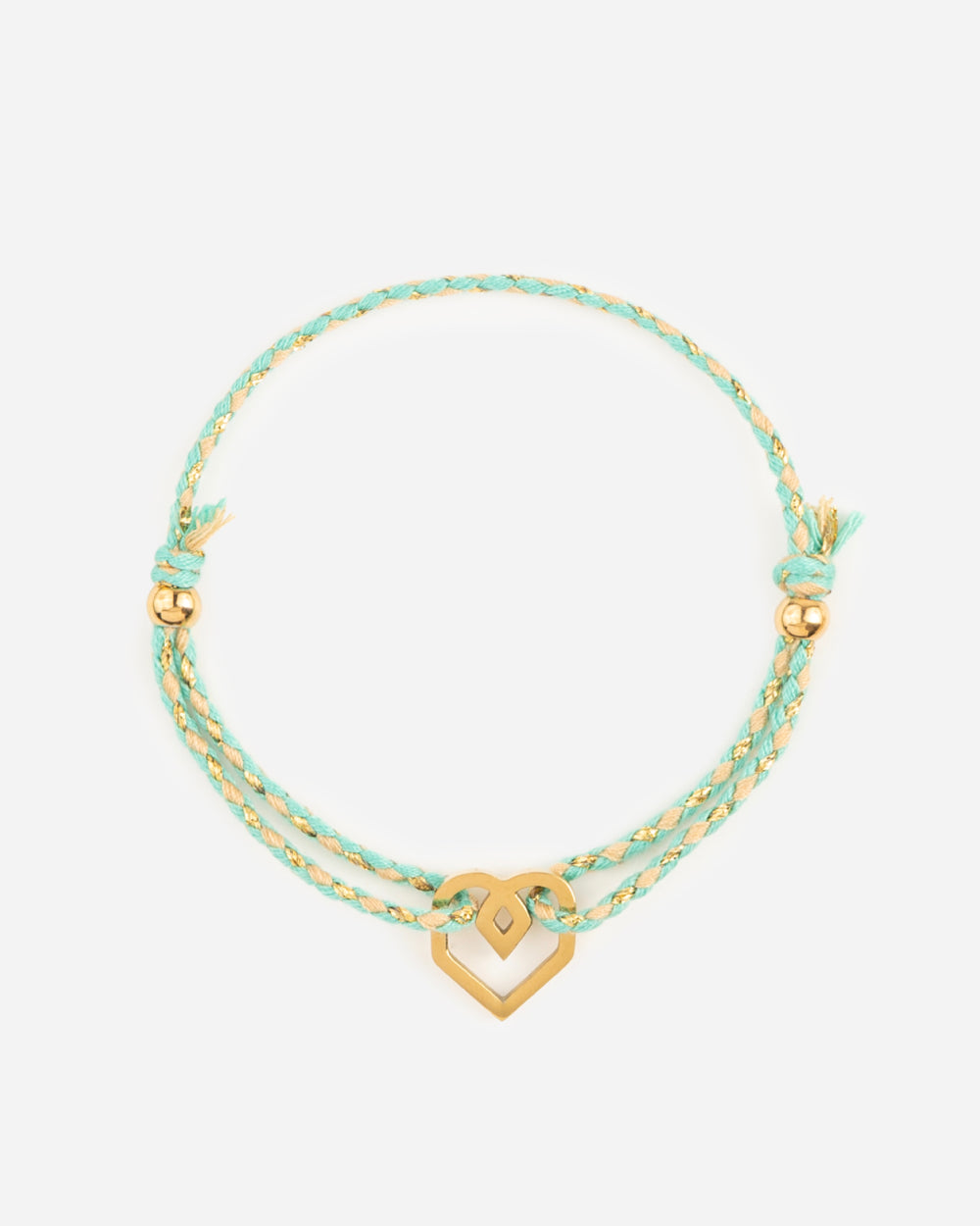 ARMBAND Pistaziengrünes Herz